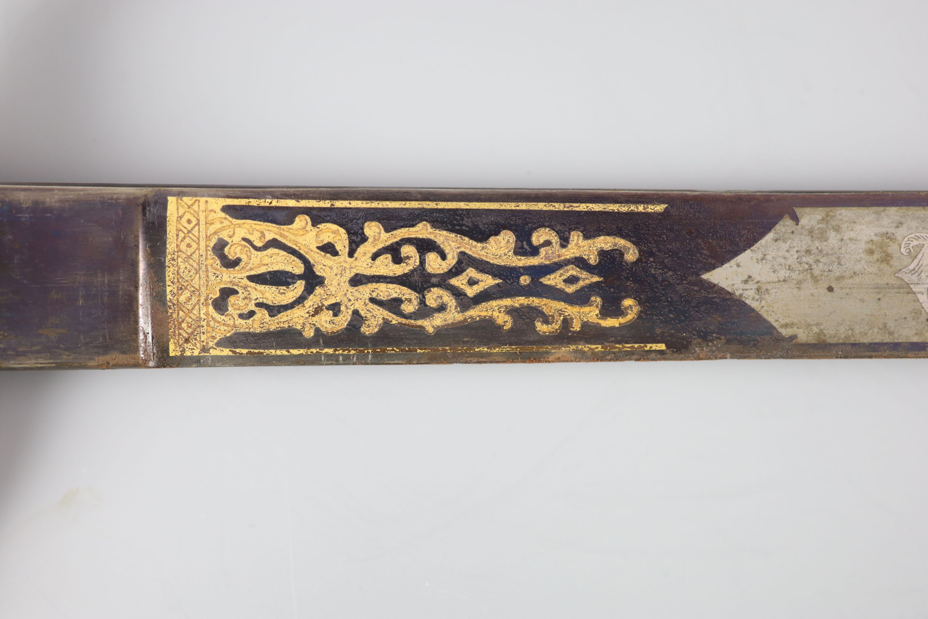 An Edward VII Naval officer’s dress dirk The Dirk blade 18